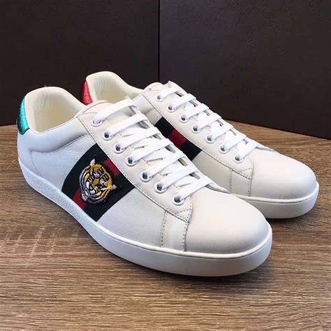 gucci sneakers with embroidery|gucci ace sneakers men's.